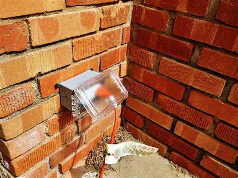 external outlet for brick house